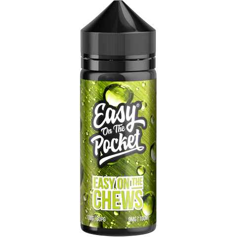 Easy On The Pocket by Wick Liquor 100ml Shortfill E-Liquid Easy On The Chews On White Background
