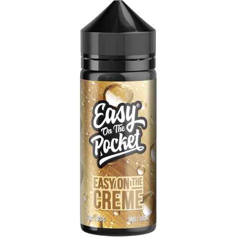 Easy On The Pocket by Wick Liquor 100ml Shortfill E-Liquid Easy On The Creme On White Background