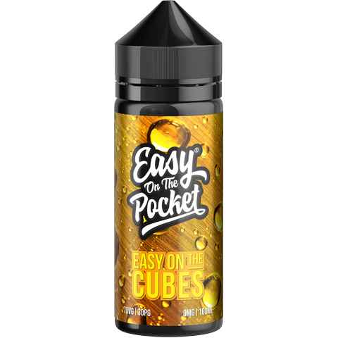 Easy On The Pocket by Wick Liquor 100ml Shortfill E-Liquid Easy On The Cubes On White Background