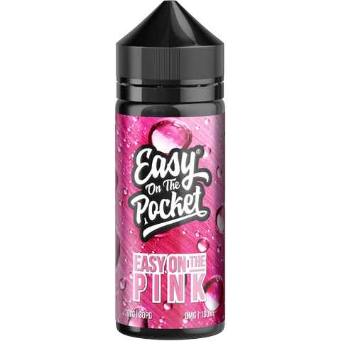 Easy On The Pocket by Wick Liquor 100ml Shortfill E-Liquid Easy On The Pink On White Background