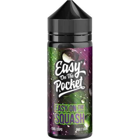 Easy On The Pocket by Wick Liquor 100ml Shortfill E-Liquid Easy On The Squash On White Background