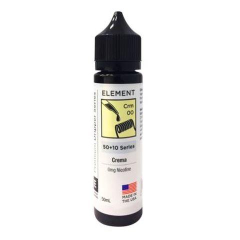 Element E-Liquid Premium 50ml Dripper Series Shortfills Crema On White Background