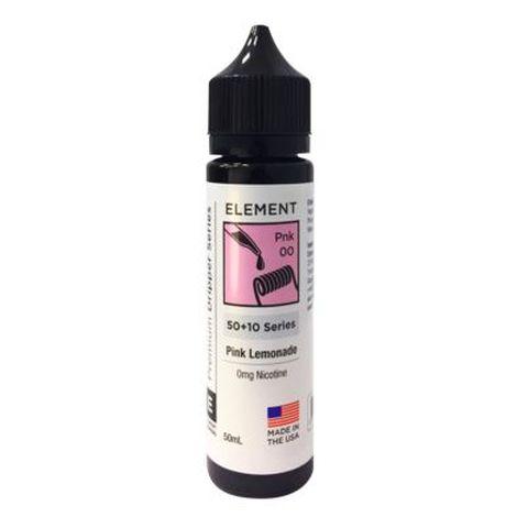 Element E-Liquid Premium 50ml Dripper Series Shortfills Pink Lemonade On White Background