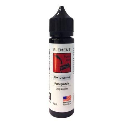 Element E-Liquid Premium 50ml Dripper Series Shortfills Pomegranate On White Background