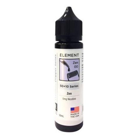 Element E-Liquid Premium 50ml Dripper Series Shortfills Zen On White Background