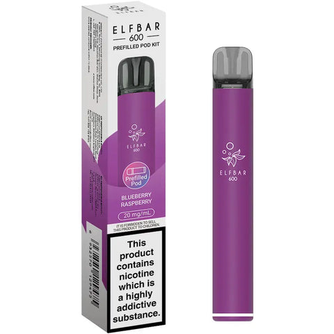 Elf Bar 600 Prefilled Pod Kit Blueberry Rasperry