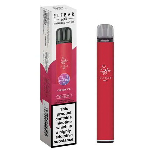 Elf Bar 600 Prefilled Pod Kit Cherry Ice