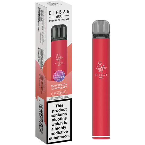 Elf Bar 600 Prefilled Pod Kit Watermelon Strawberry