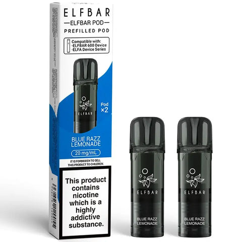 Elf Bar 600 Prefilled Pods | 2-Pack Nic Salt Vape Pods (600 Puffs) Elf Bar 600 Prefilled Pods | 2-Pack Nic Salt Vape Pods (600 Puffs)