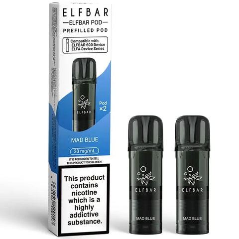 Elf Bar 600 Prefilled Pods | 2-Pack Nic Salt Vape Pods (600 Puffs) Elf Bar 600 Prefilled Pods | 2-Pack Nic Salt Vape Pods (600 Puffs)