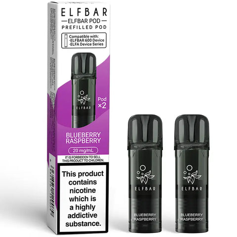 Elf Bar 600 Prefilled Pods | 2-Pack Nic Salt Vape Pods (600 Puffs) Elf Bar 600 Prefilled Pods | 2-Pack Nic Salt Vape Pods (600 Puffs)
