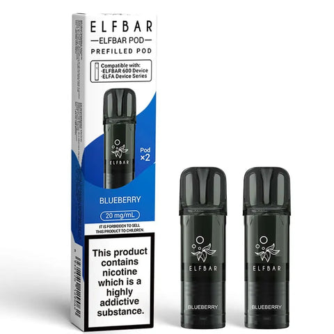 Elf Bar 600 Prefilled Vape Pods Blueberry