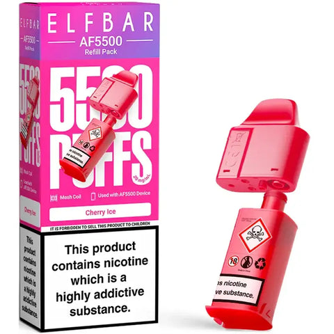 Elf Bar AF5500 Prefilled Pods: Up to 5500 Puffs (20mg Nic Salt) Elf Bar AF5500 Prefilled Pods: Up to 5500 Puffs (20mg Nic Salt)