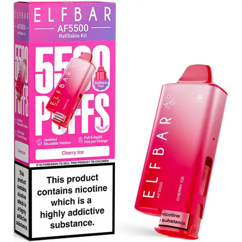 Elf Bar AF5500 Prefilled Pod Kit Cherry Ice