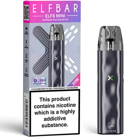 Elf Bar Elfx Mini Vape Pod Kit Grey