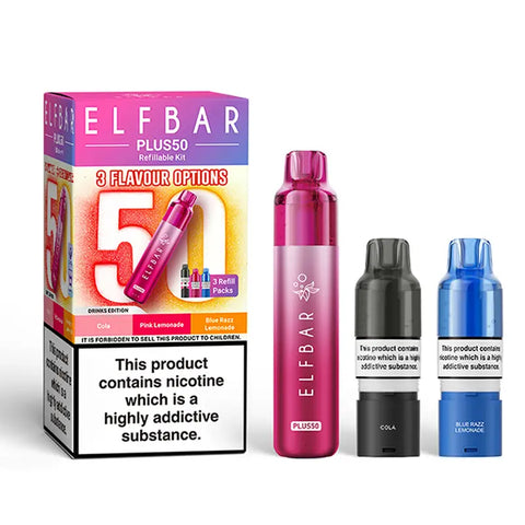 Elf Bar Plus 50 Prefilled Pod Kit Drinks Edition
