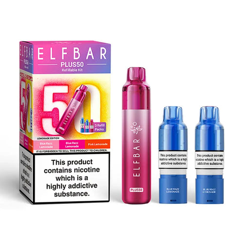 Elf Bar Plus 50 Prefilled Pod Kit Lemonade Edition