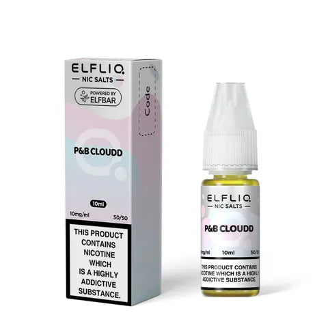 elfliq nic salts pb cloudd on white background