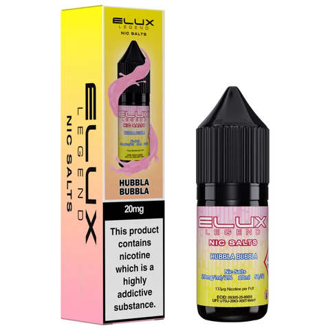 ELUX Legend 10ml Nic Salts Hubbla Bubbla