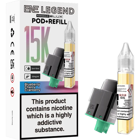 Elux ENE Legend Replacement Pods Blueberry Cherry Cranberry