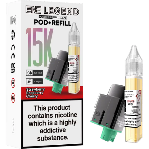 Elux ENE Legend Replacement Pods Strawberry Raspberry Cherry
