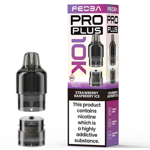 Feoba Pro Plus 10K Prefilled Pod Strawberry Raspberry Ice