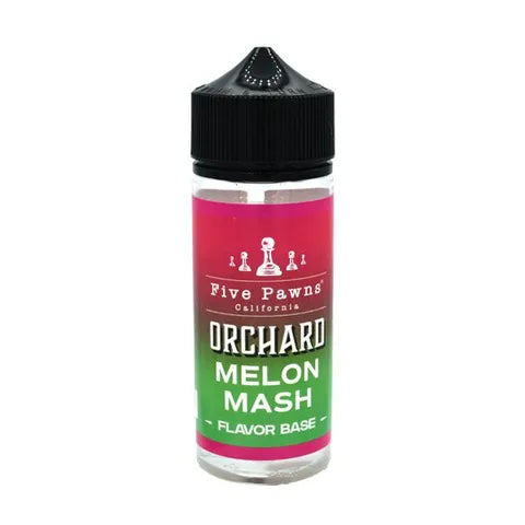 five pawns orchard blends melon mash on white background