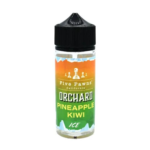 five pawns orchard blends pineapple kiwi ice on white background