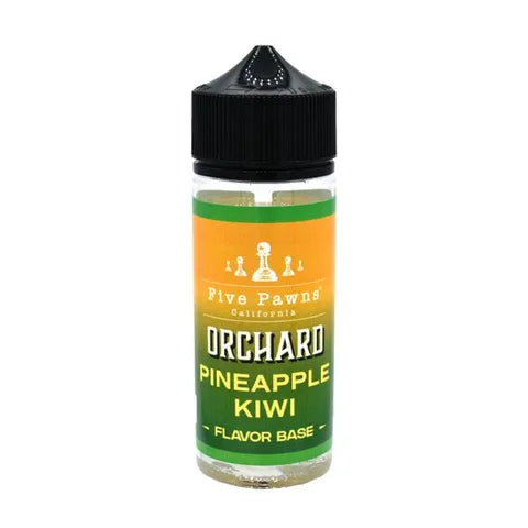 five pawns orchard blends pineapple kiwi on white background