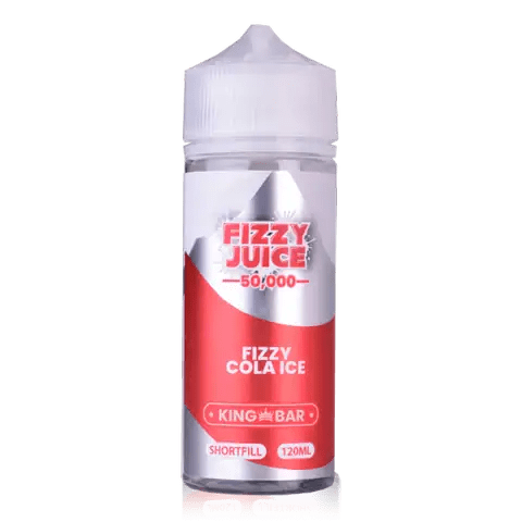 Fizzy Juice King Bar 100ml Shortfill E-Liquids Kola Ice On White Background