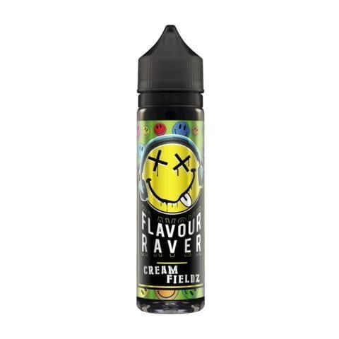 Flavour Raver 50ml Shortfill E-Liquid Cream Fieldz On White Background