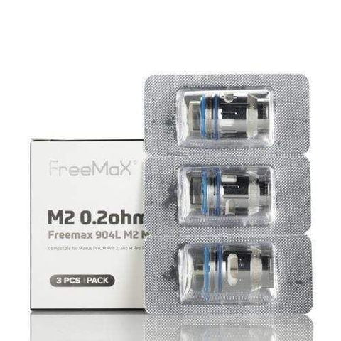 Freemax Mesh Pro Coils M2 904L 0.2ohm On White Background