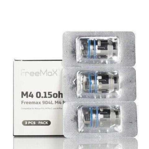 Freemax Mesh Pro Coils M4 904L 0.15ohm On White Background