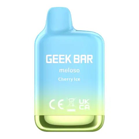 Geek Bar Meloso Mini Disposable Vape Cherry Ice On White Background