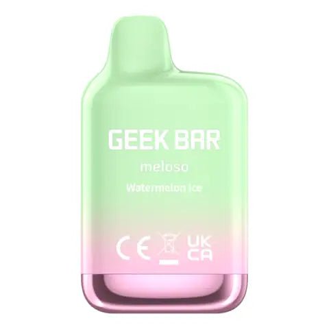 Geek Bar Meloso Mini Disposable Vape Watermelon Ice On White Background