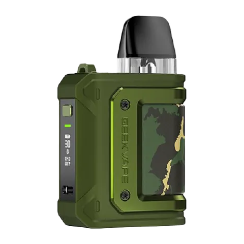 geekvape aegis hero q green on black background