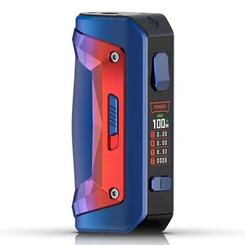 GeekVape Aegis Solo 2 Mod Blue Red On White Background
