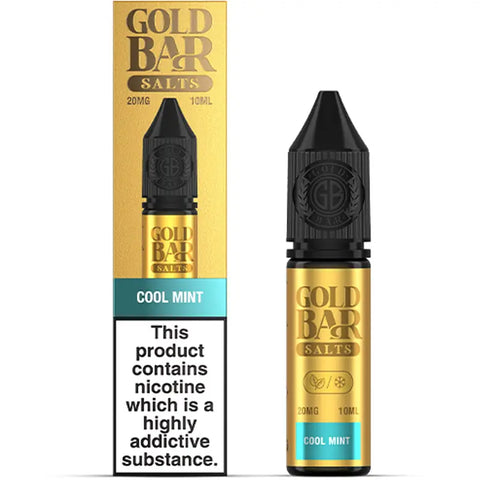 Gold Bar Nic Salts 10ml Cool Mint