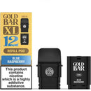 Gold Bar XL Replacement Pods Blue Raspberry