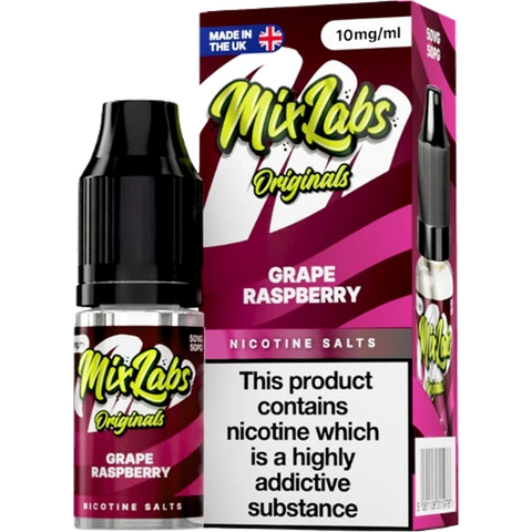 Mix Labs Nic Salts 10ml Grape Raspberry