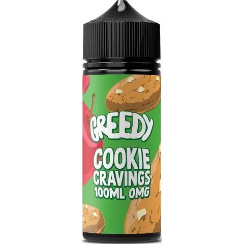 Greedy Bear 100ml Shortfill Cookie Cravings On White Background