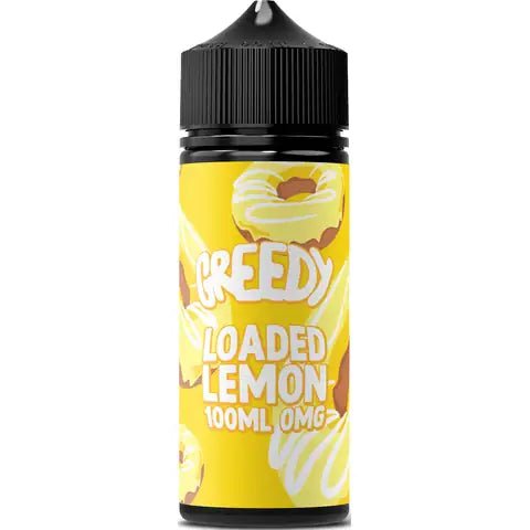 Greedy Bear 100ml Shortfill Loaded Lemon On White Background