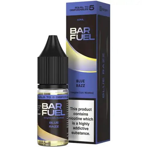 Hangsen Bar Fuel Nic Salts Blue Razz / 10mg On White Background