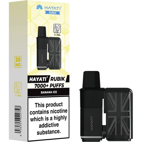 Hayati Rubik 7000 Prefilled Replacement Pods Banana Ice