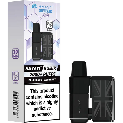 Hayati Rubik 7000 Prefilled Replacement Pods Blueberry Raspberry