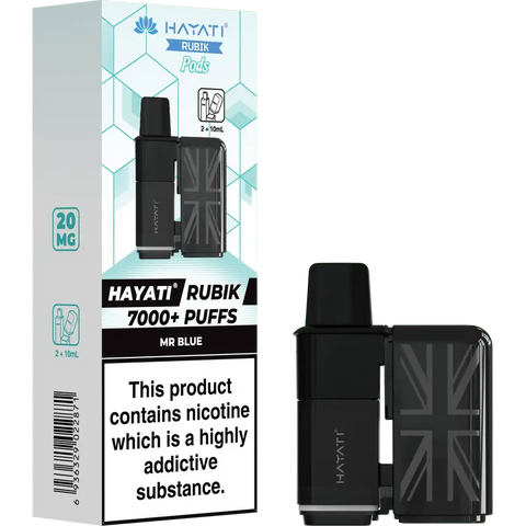 Hayati Rubik 7000 Prefilled Replacement Pods Mr Blue