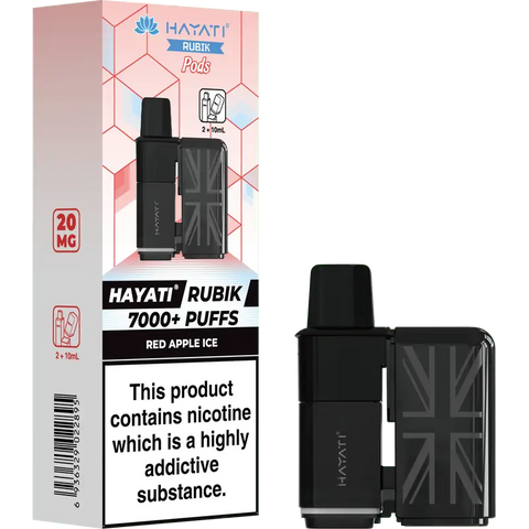 Hayati Rubik 7000 Prefilled Replacement Pods Red Apple Ice