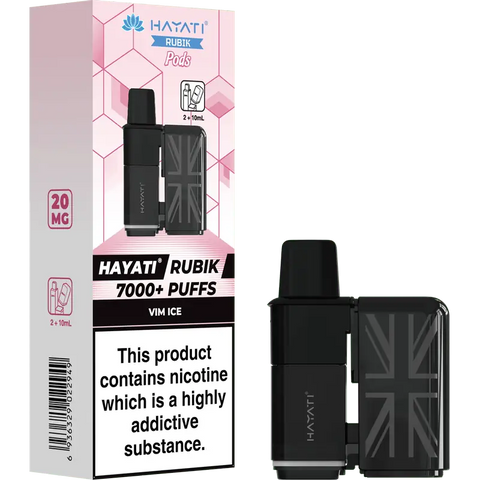 Hayati Rubik 7000 Prefilled Replacement Pods Vim Ice