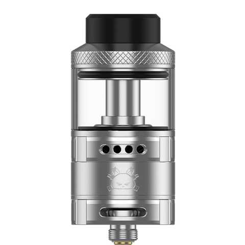Hellvape Fat Rabbit Solo RTA Stainless Steel On White Background