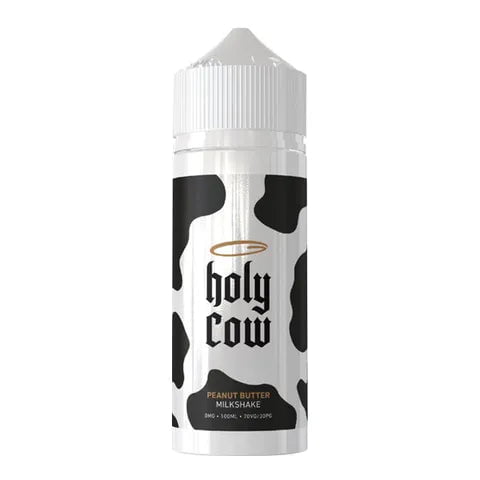 Holy Cow 100ml Shortfill E-Liquids Peanut Butter Milkshake On White Background